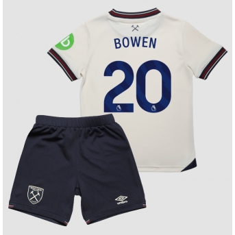 West Ham United Jarrod Bowen #20 Maglia Gara Trasferta Repliche 2025-26 Bambino Maniche Corte
